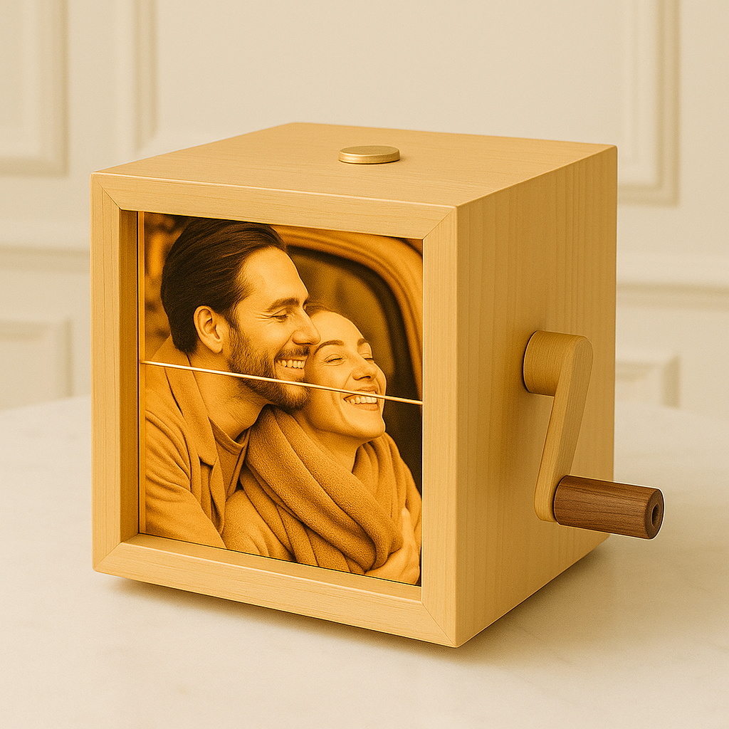 Boite à Photos Personnalisée Rotative