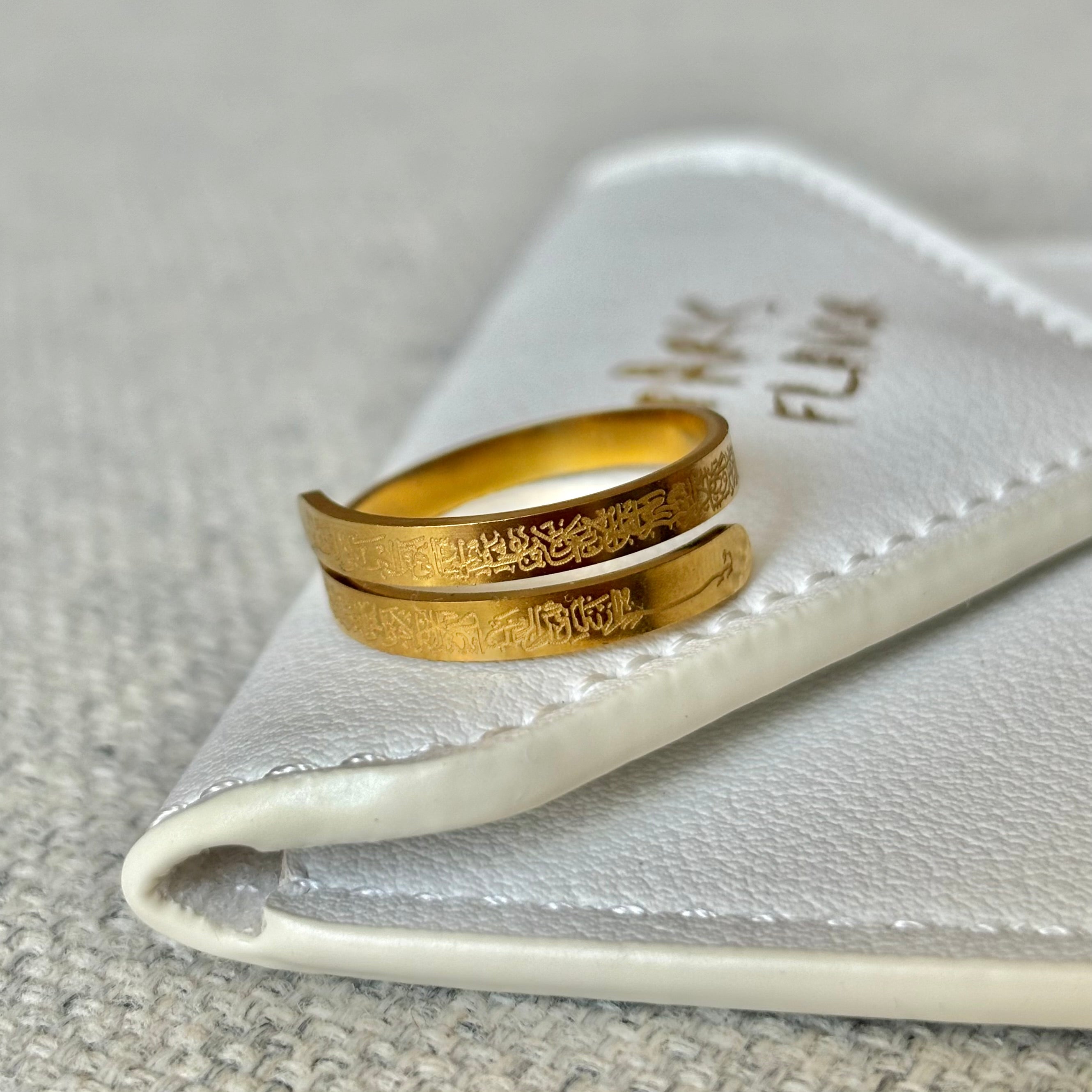 Coffret Rose Éternelle avec Bague Ayat Al-Kursi